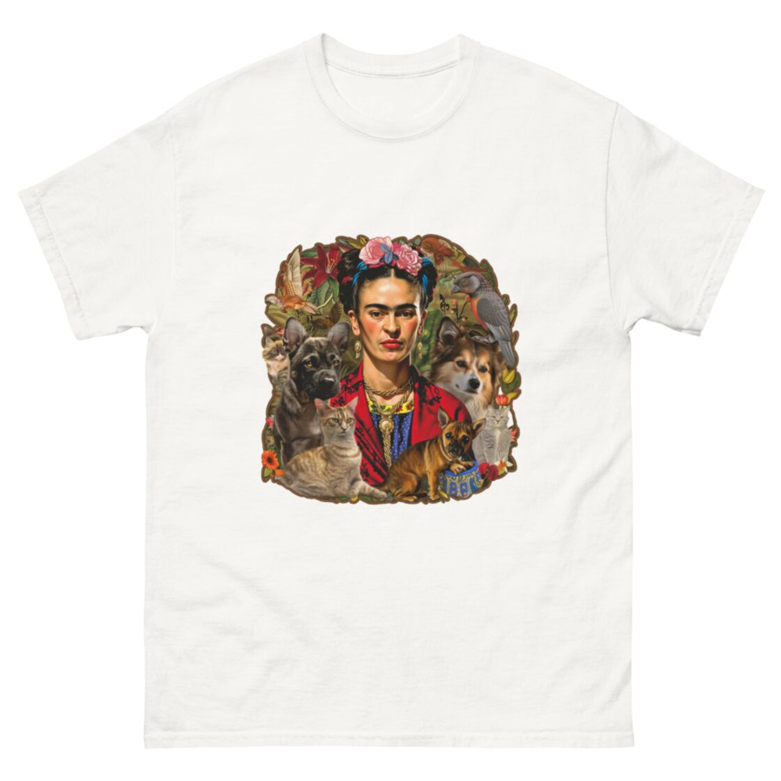 フリーダカーロ【動物に囲まれたカーロ】Tシャツ/Frida Kahlo【Kahlo 
