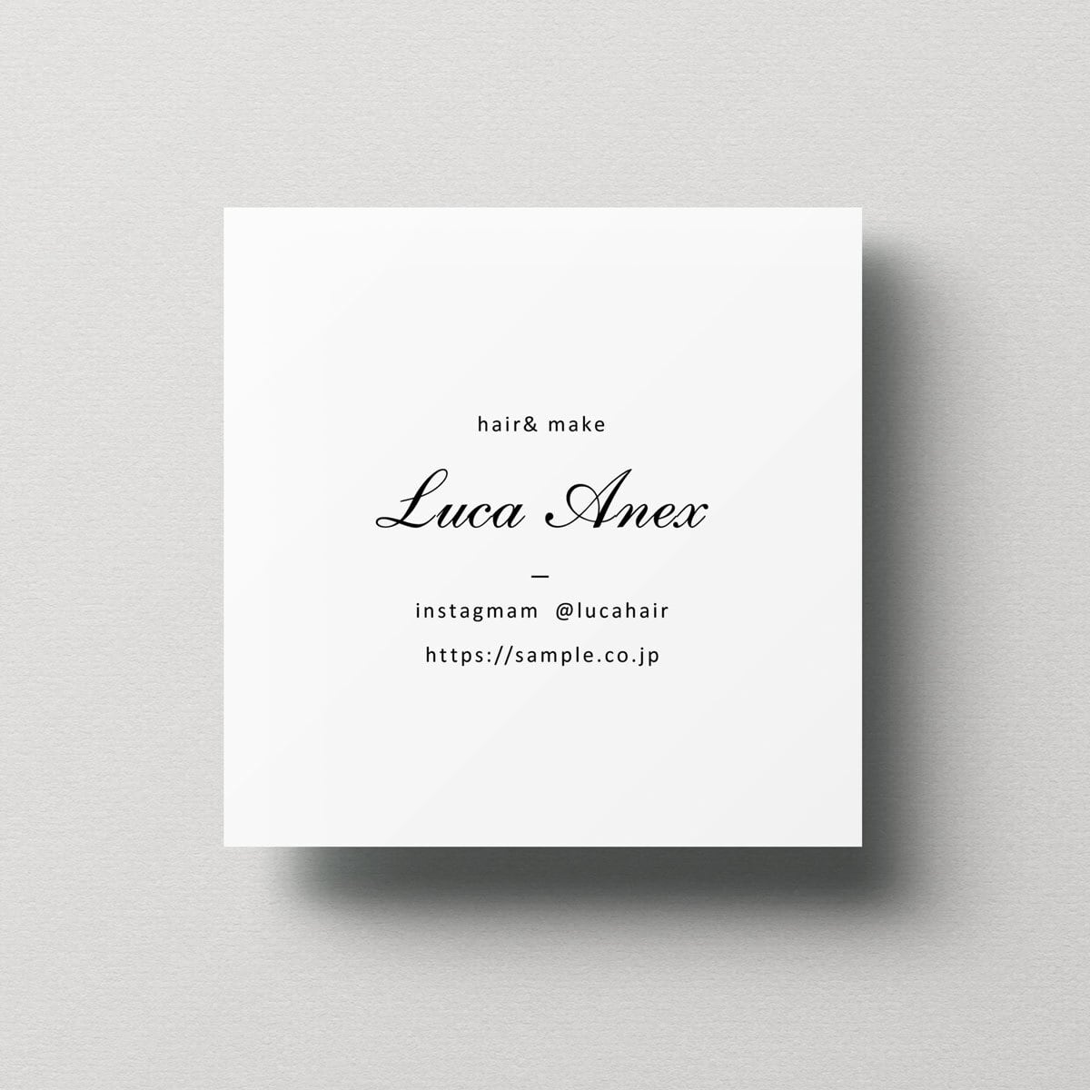 ショップカード アクセサリー台紙 サンキューカード 名刺 No.230 ショップカード アクセサリー台紙 サンキューカード 名刺 No.230