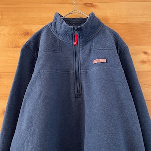 【vineyard vines】ハーフジップ スウェット ワンポイント Lサイズ  アメリカ古着　