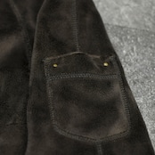 arm pocket design fur zip up hoodie