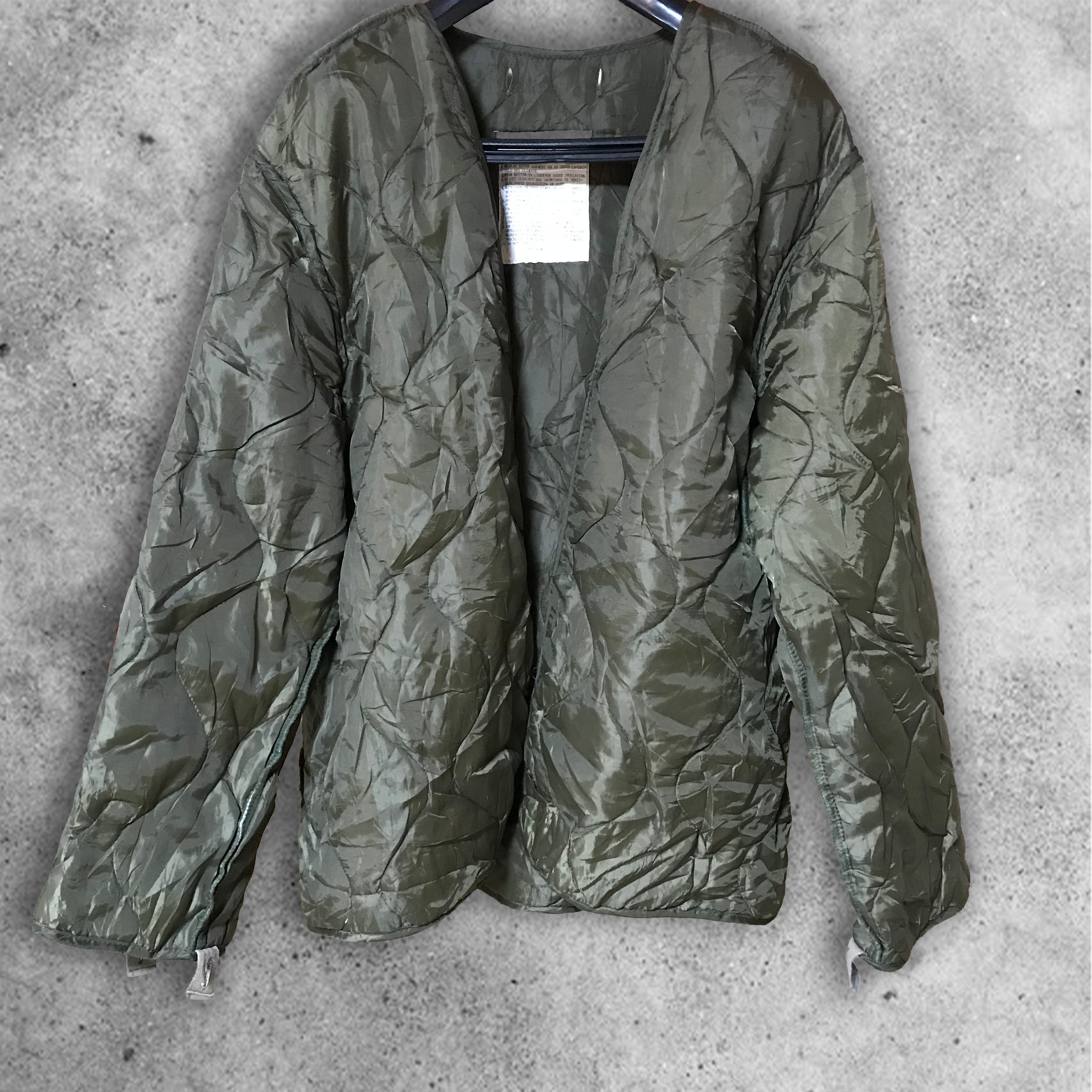 70s-80s US ARMY】M-65 Field Jacket Quilting Liner Jacket (LARGE