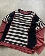 ~90s CAMBERLY KNITS Swiching Design Border Tee