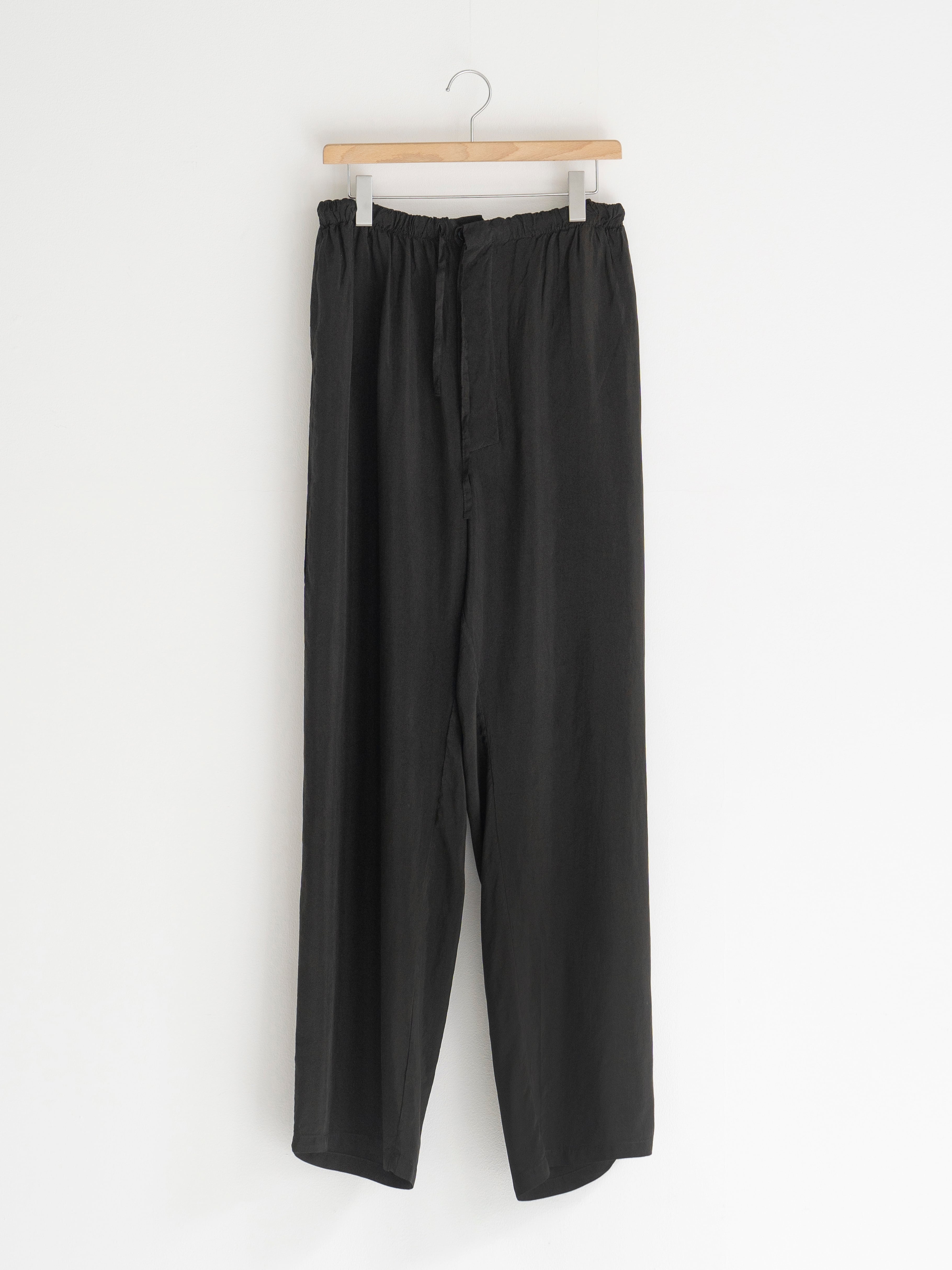 GABRIELA COLL GARMENTS CUPRO DRAWSTRING TROUSERS BLACK S15-288