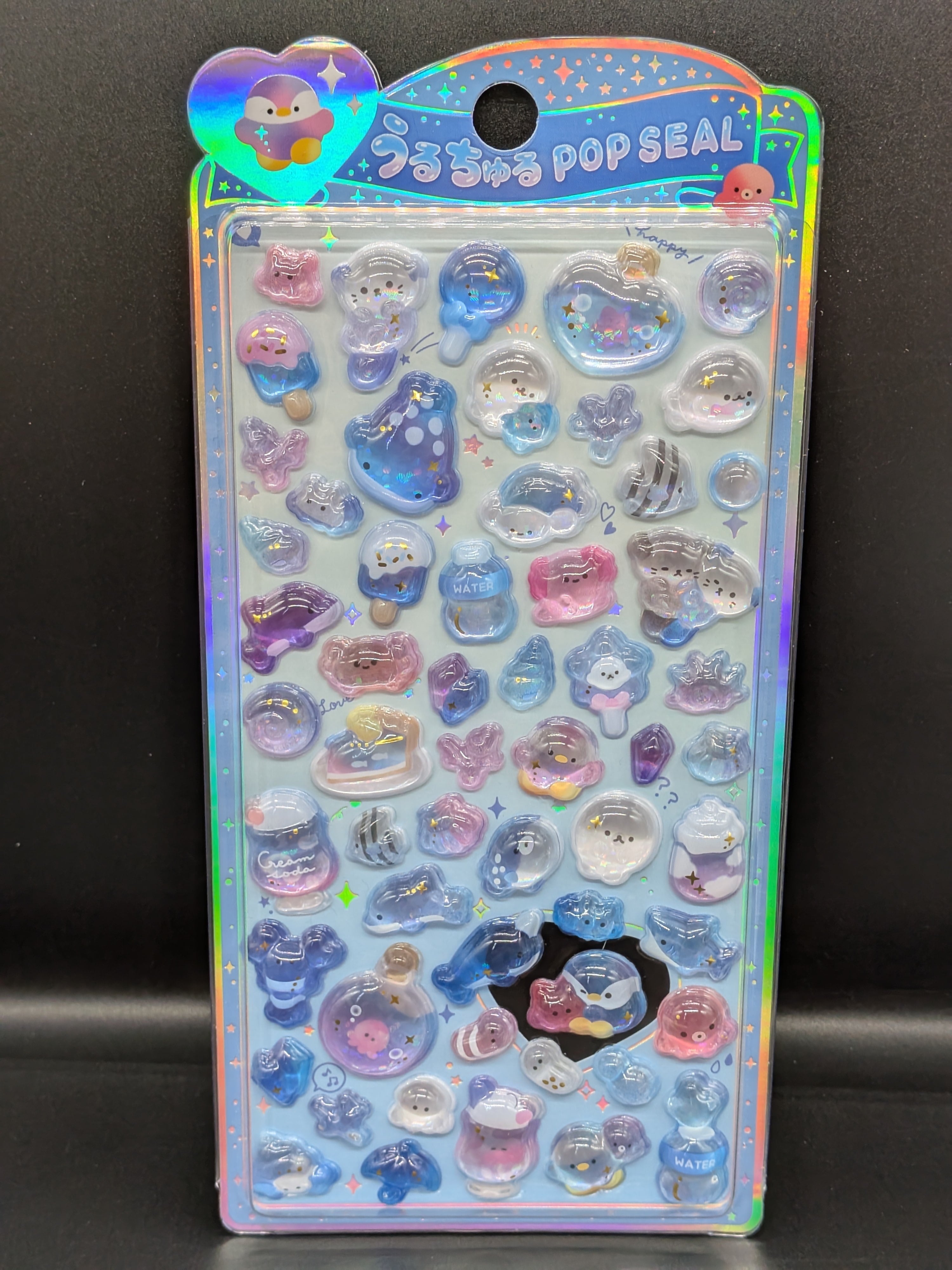 海外正規品】うるちゅるPOPSEAL SL-BKE04 | Sticker Shop