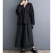 プリーツルーズ バットスリーブ シャツ 00141