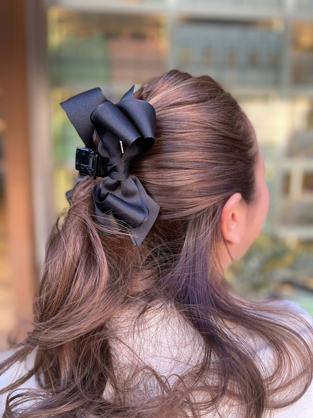 グログランサテンワニクリップ