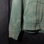 90s POLO RALPH LAUREN ジップパーカー 極上フェード　緑　フード裏サーマル　ラルフ