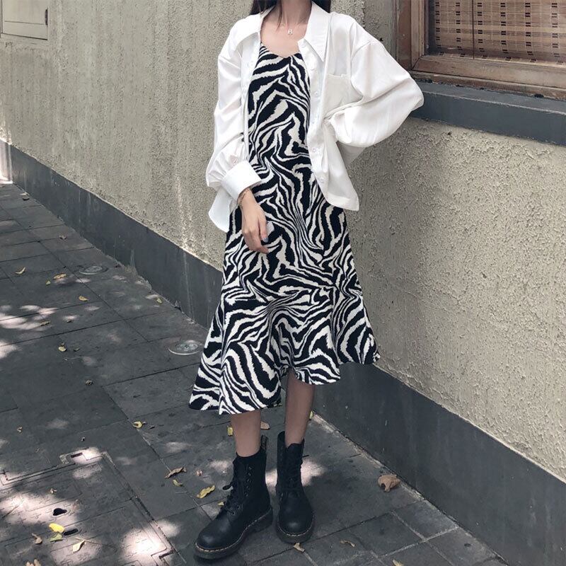 パターンドレス サマールーズ薄手スカート 夏物 萌量不足98219077797