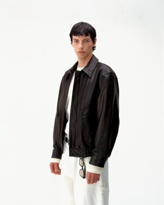 ☆【COOR】VEGETABLE LEATHER A-2 JACKET | もごつ