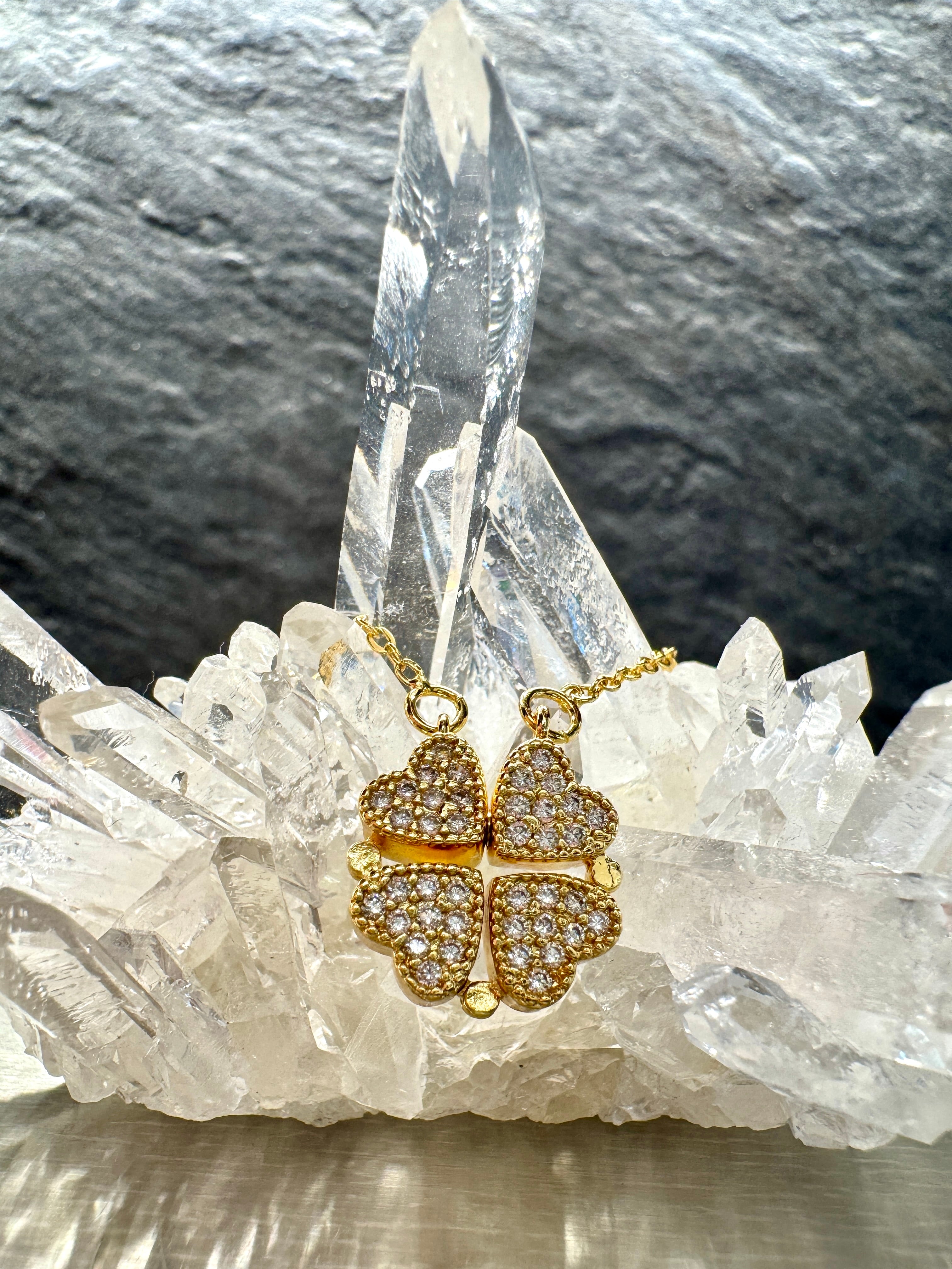 Fortuna Clover Necklace|幸運を呼び込む四葉のクローバーネックレス【金運・仕事運】