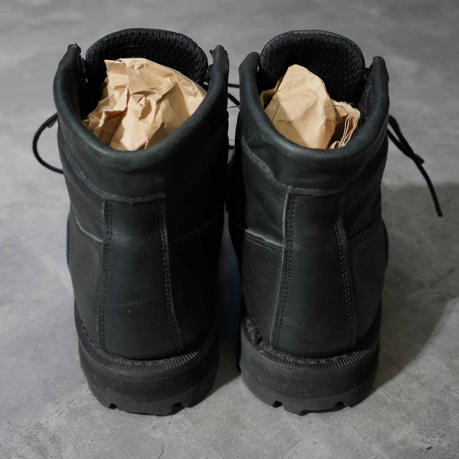 DEADSTOCK カナダ製 レザーワークブーツ Vibramソール ブラック 表記