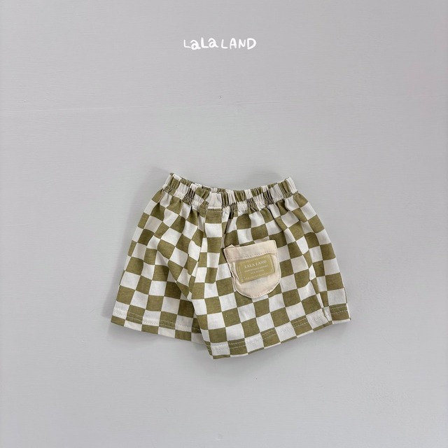 《予約》送料無料【lalaland】bebe) Checkerboard Shorts