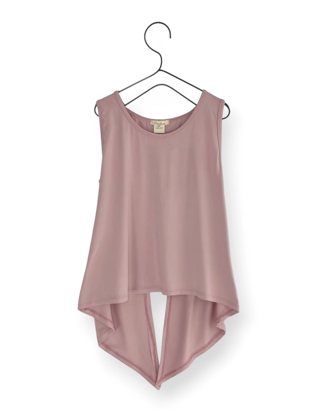 バックオープンタンクトップ  desert pink