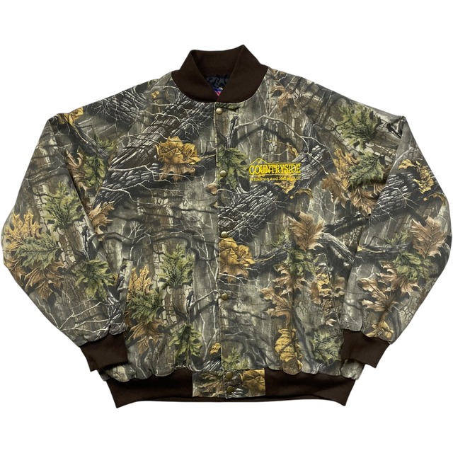 《XL》 ASW JACKETS リアルツリージャケット ボタンダウン ラグラン 刺繍 USA製 no.5556