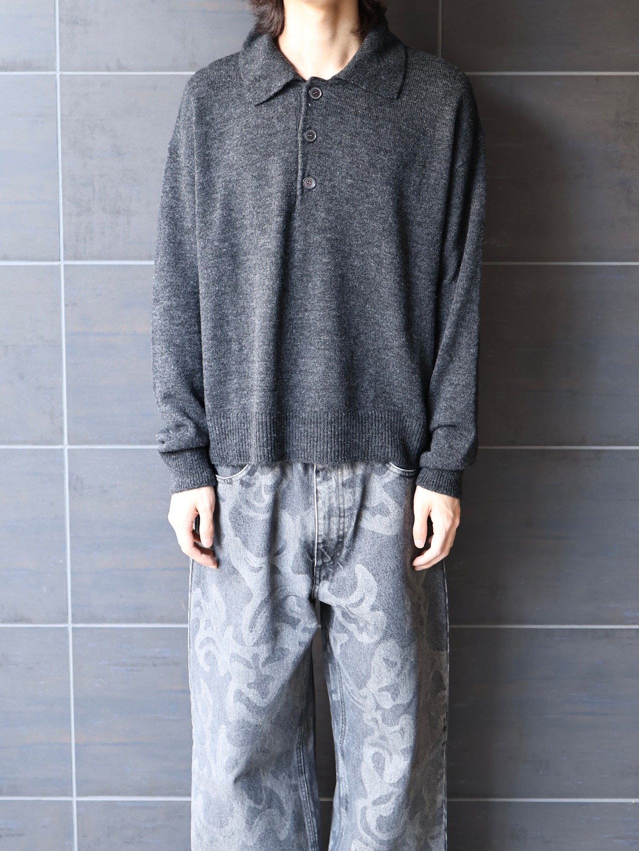 【26aw/ROLDSKOV】rambo polo dark grey