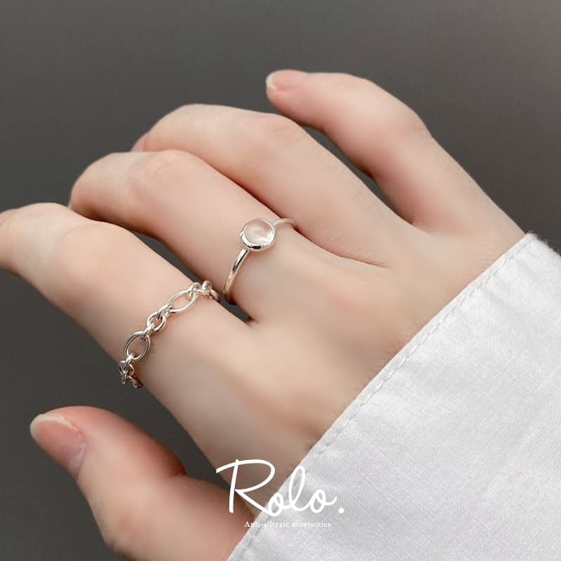 ムーンストーンリング シルバー925 | Roloshop BASE店
