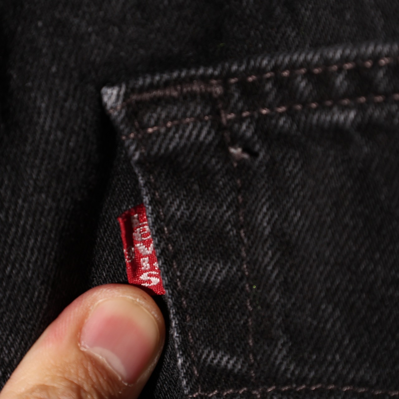 美品 38×30 501-0660 USA 97年 サルファーブラックデニムパンツ Levi’s リーバイス 黒