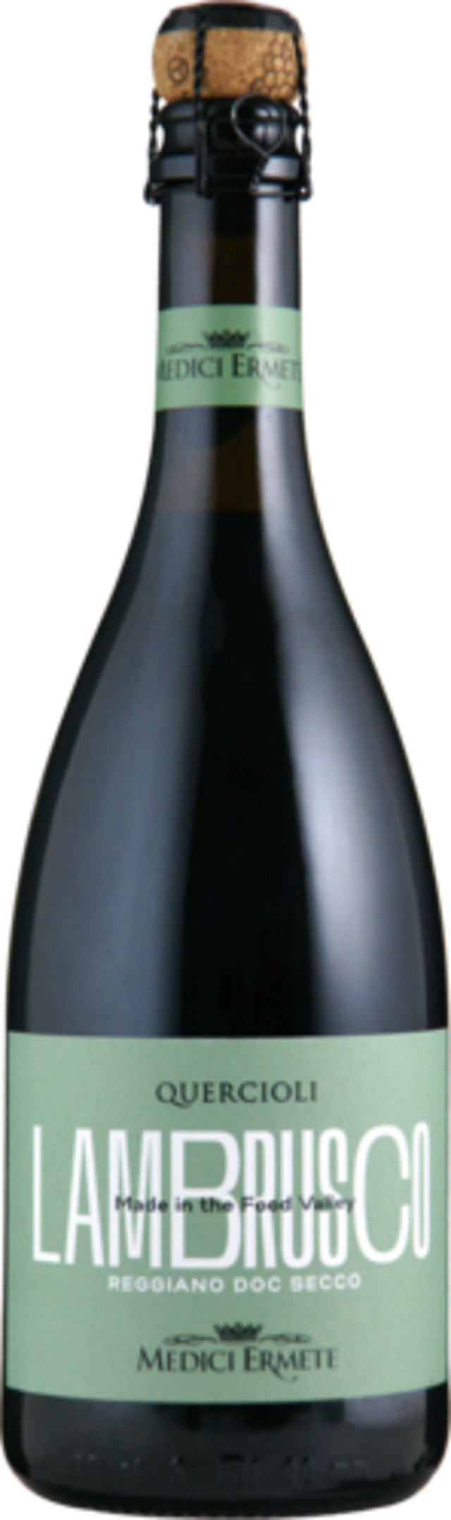 クエルチオーリ レッジアーノ ランブルスコ セッコ　NV　メディチ・エルメーテ	Quercioli Reggiano Lambrusco Secco NV 	 Medici Ermete & Figli s.r.l.