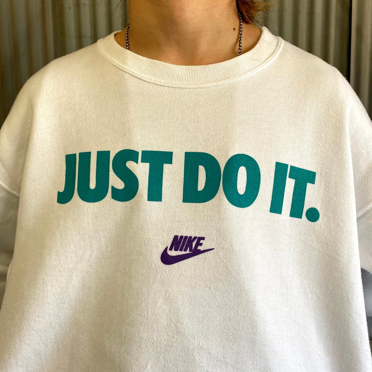 グッドカラー 90年代 USA製 銀タグ NIKE ナイキ センターロゴ