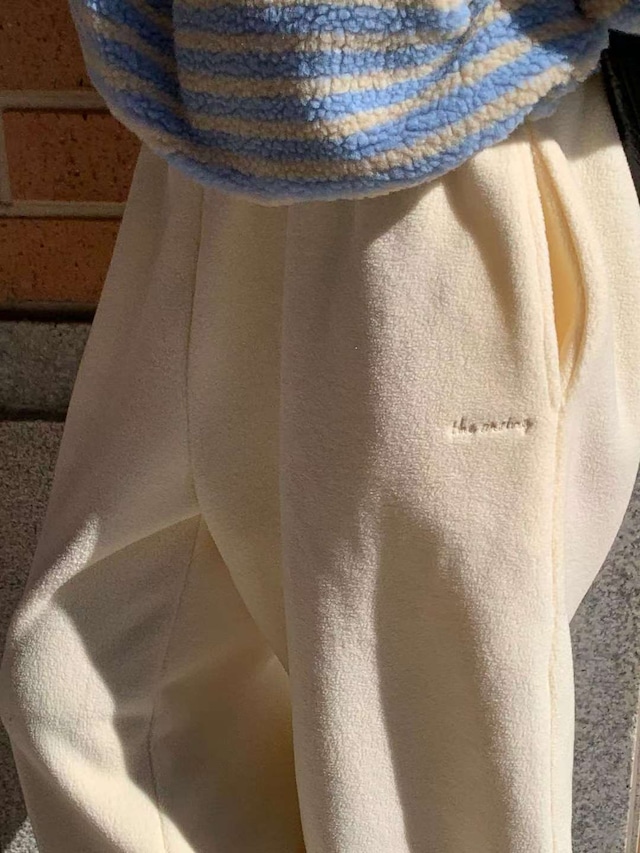 (予約) AREING / Mix fleece pants 4color