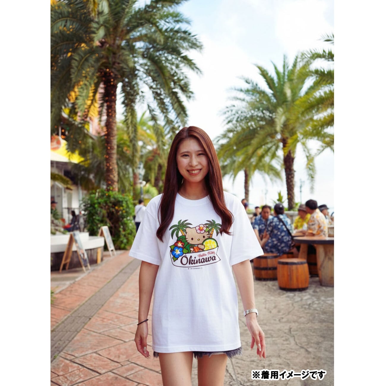 サンリオ 沖縄限定 日焼け ハロー キティ Tシャツ 日焼けキティ ※ご