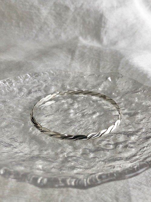 Tiffany & Co. ティファニー バングル シルバー ツイスト 925 ブレスレット vintage ヴィンテージ オールド fhwxv5