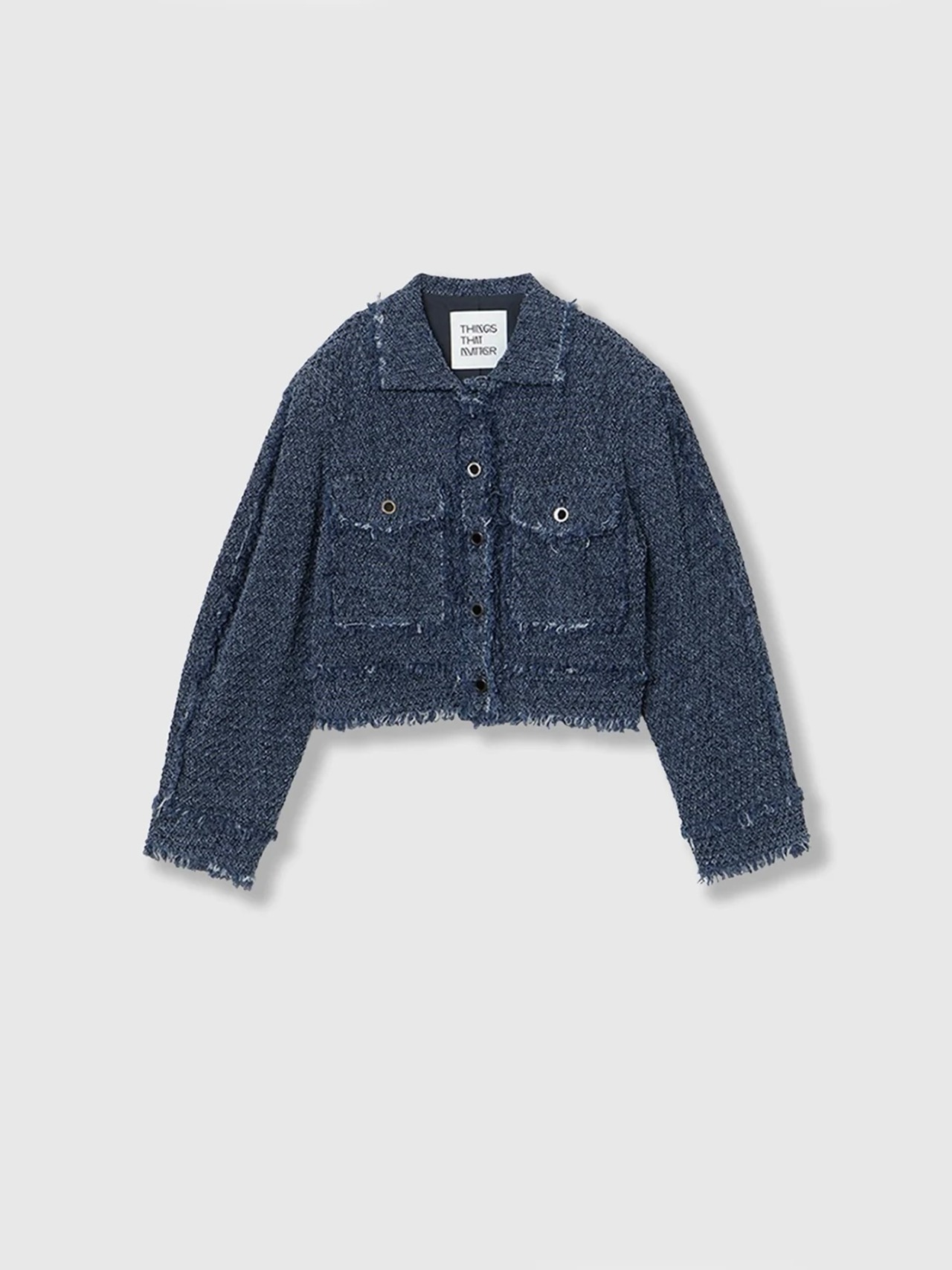 【26AW】THINGS THAT MATTER シングスザットマター / トップス / PUNCHING DENIM TWEEDY JACKET 0586TM0649P - 9