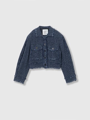 【26AW】THINGS THAT MATTER シングスザットマター / トップス / PUNCHING DENIM TWEEDY JACKET 0586TM0649P