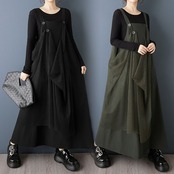 レイヤード チュール サスペンダースカート 00355