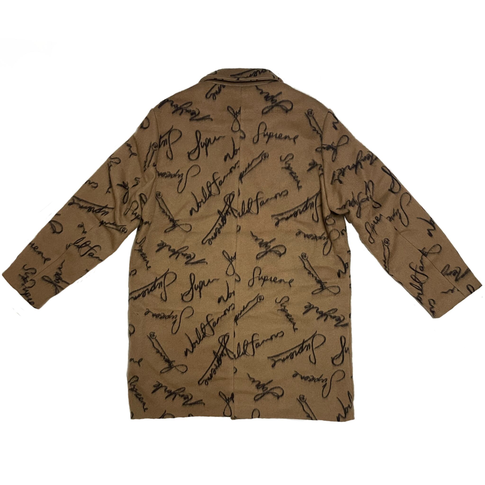 Supreme Script logo wool overcoat-