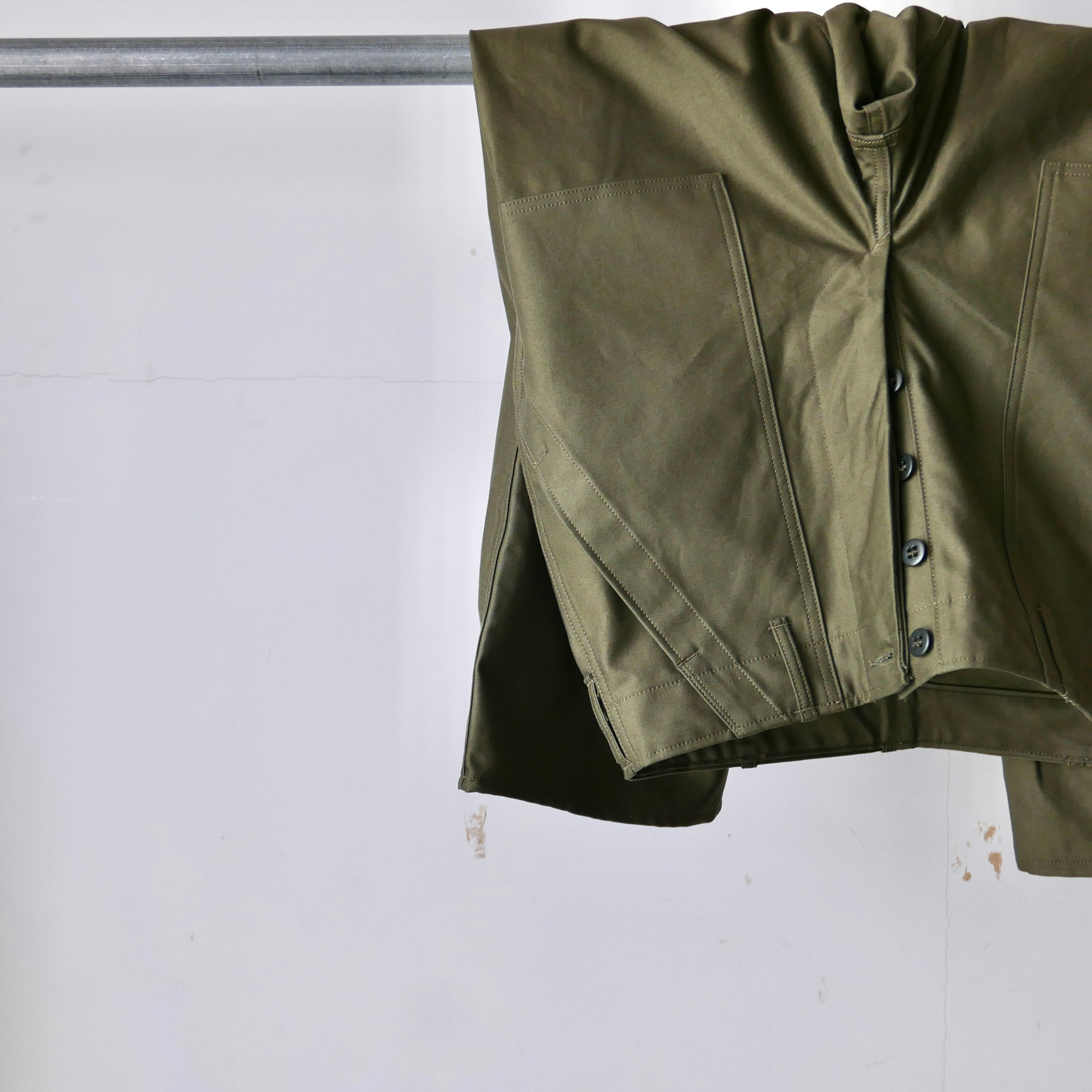 TUKI ( ツキ ) "baker pants" 2ply sateen O.D. (ベイカーパンツ) 原田服飾研究所 style 0152  高密度双糸バックサテン オリーブドラブ / 0,1,2,3