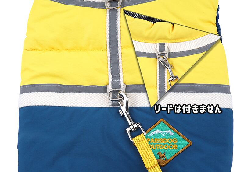 outdoor harness padding S ~ XL 2color  /  犬服 防寒 アウター ハーネス ダウンベスト 小型犬 中型犬 犬 服 秋冬 新作 散歩 お出かけ ベスト 暖かい ワンコ服