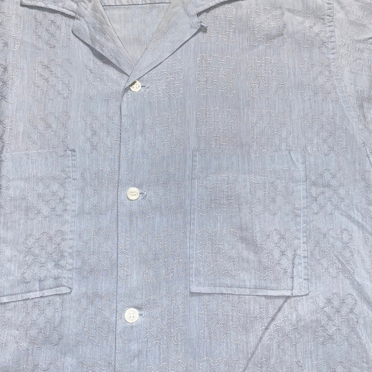 vintage 1960’s TOPCRAFT open collar shirt “flower of life”