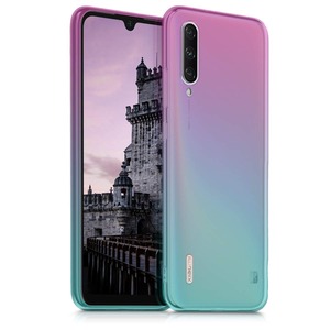 【特価処分】kwmobile Xiaomi Mi A3 / CC9e対応 ケース - シリコン スマホカバー 心はずむ グラデーション - 薄型 携帯ケース