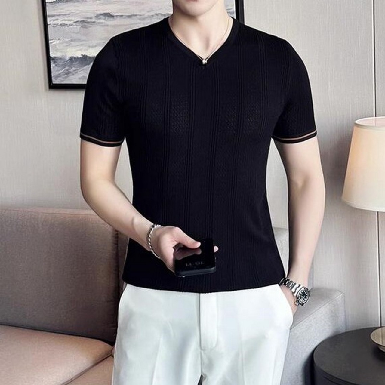 high end business slim tops 00127