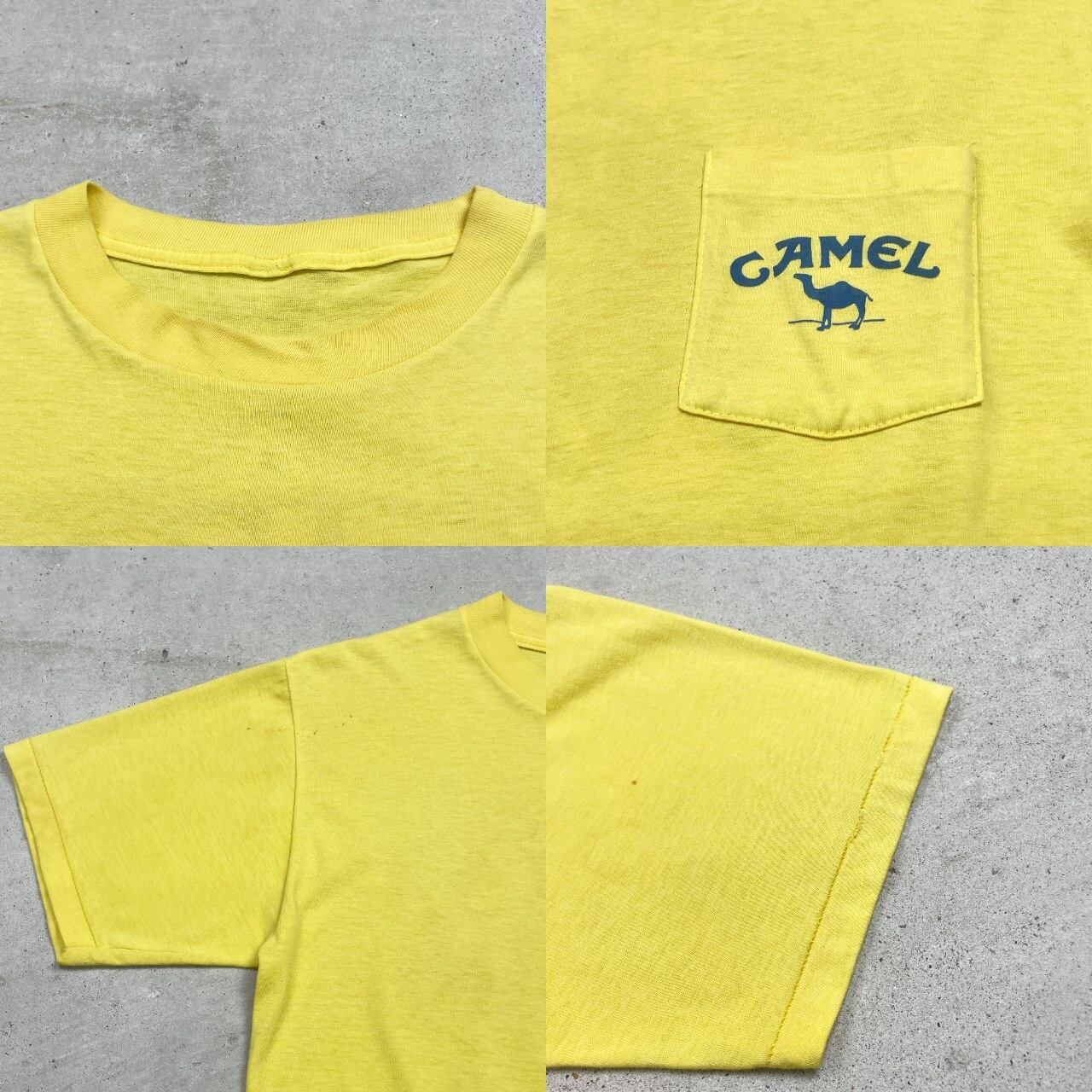 80年代 CAMEL キャメル タバコ アドバタイジングプリントTシャツ ポケT