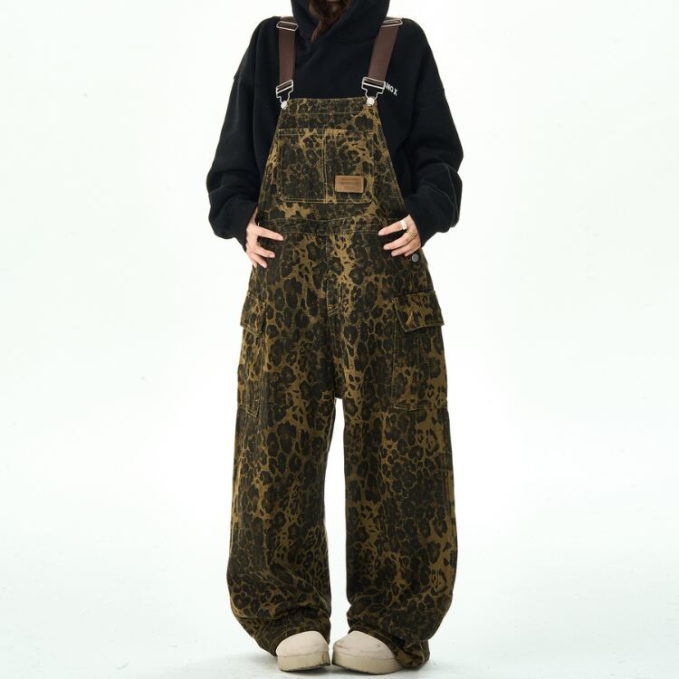 パッチポケット フルレングス ワイド オーバーオール L00011