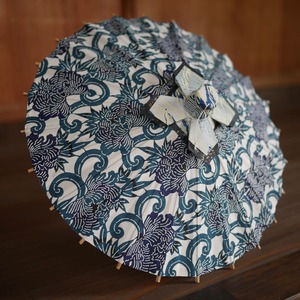 総 唐草紋様のミニ傘