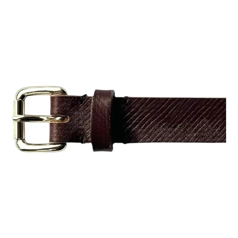 INTERIM (インテリム) 25mm CROSS GRAIN OAK BARK LEATHER BELT A.NUT