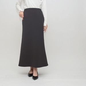【激おススメ!】梨地裏起毛 美シルエットフレアスカート ‐ LER-25140 チャコール ‐