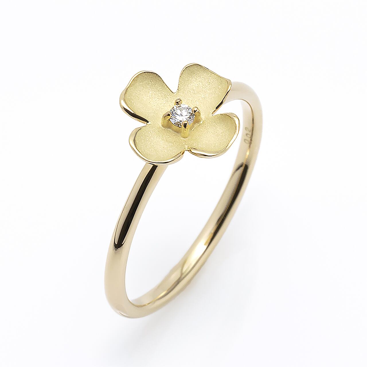 K18YG 「花水木」(ハナミズキ)リング ¥396,000 | rizjewelry