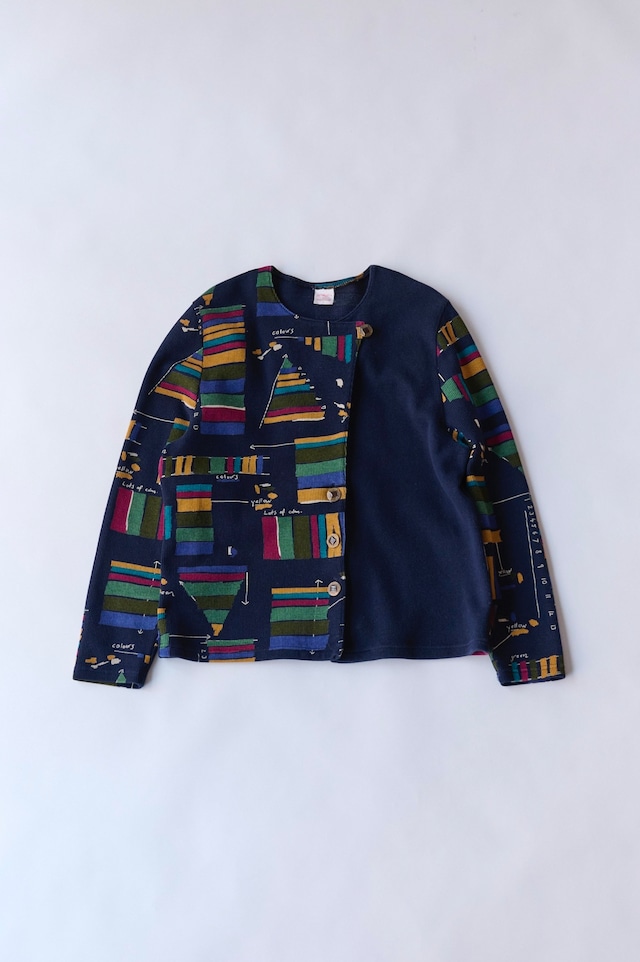 Avant-garde chic color palette cardigan Avant-garde chic color palette cardigan