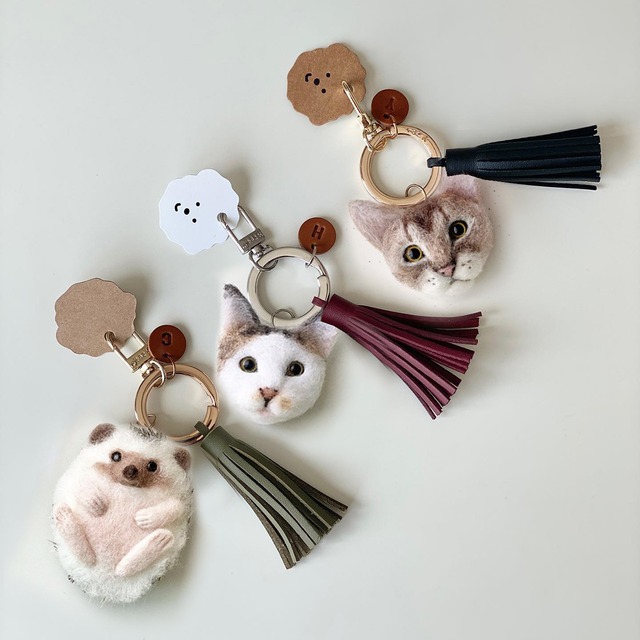 MOF PET KEY（Leather Tassel）猫・うさぎ・ハムスター・人