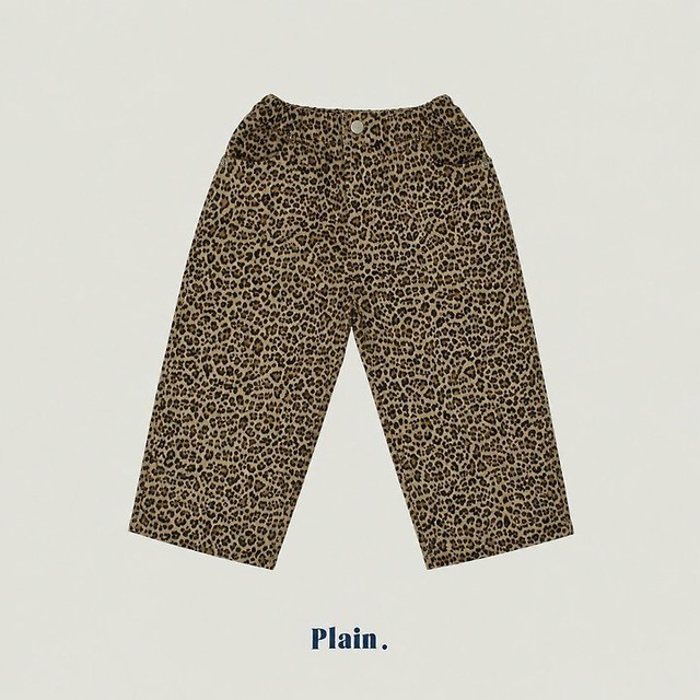 【取寄/韓国直送】Plain.ヒョウ柄パンツ｜韓国子供服｜26/AT