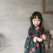 ワンピース コーデュロイ 女の子 ドット 長袖 秋冬 秋 冬 前開き 前ボタン 韓国 おしゃれ 可愛い
