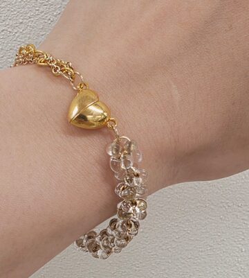 Iced Out Motif Chain Bracelet | Pay ID