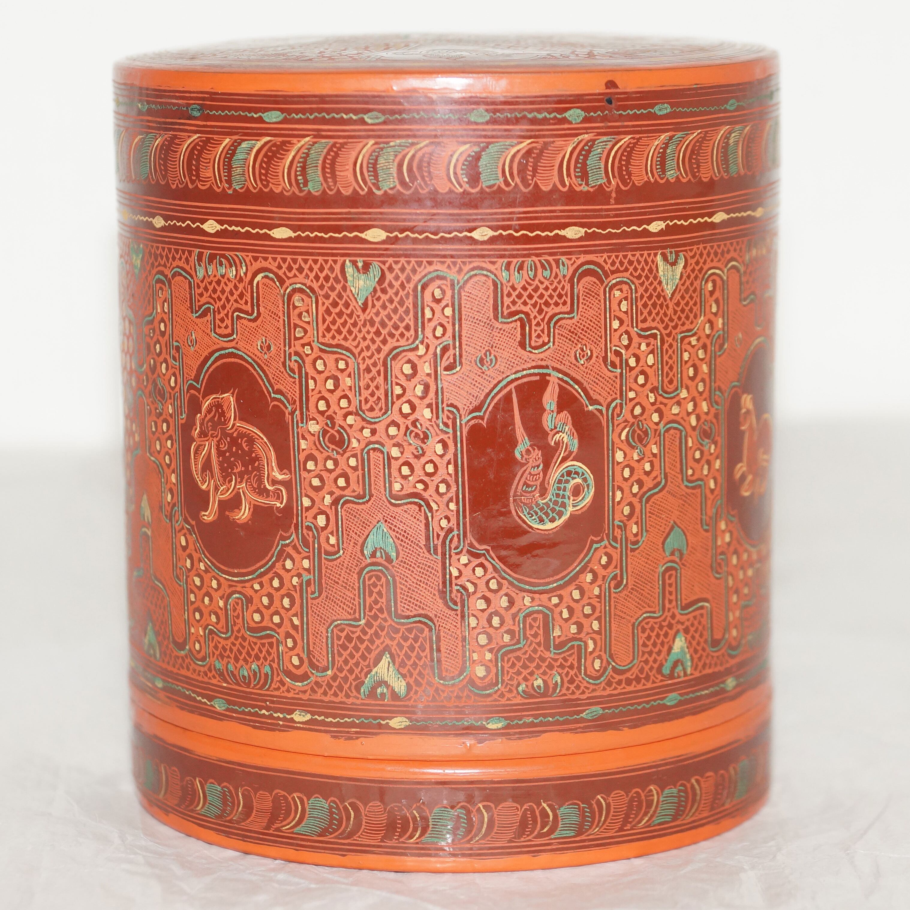 ミャンマーアンティーク漆バスケット ミャンマーアンティーク漆バスケット 【公式通販】