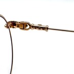 CHROME HEARTS クロムハーツ BUBBA-A 49□22-145 メガネ サングラス/アイウェア 樹脂×メタル Matte Black・Gold Plated-Plastic 度入り