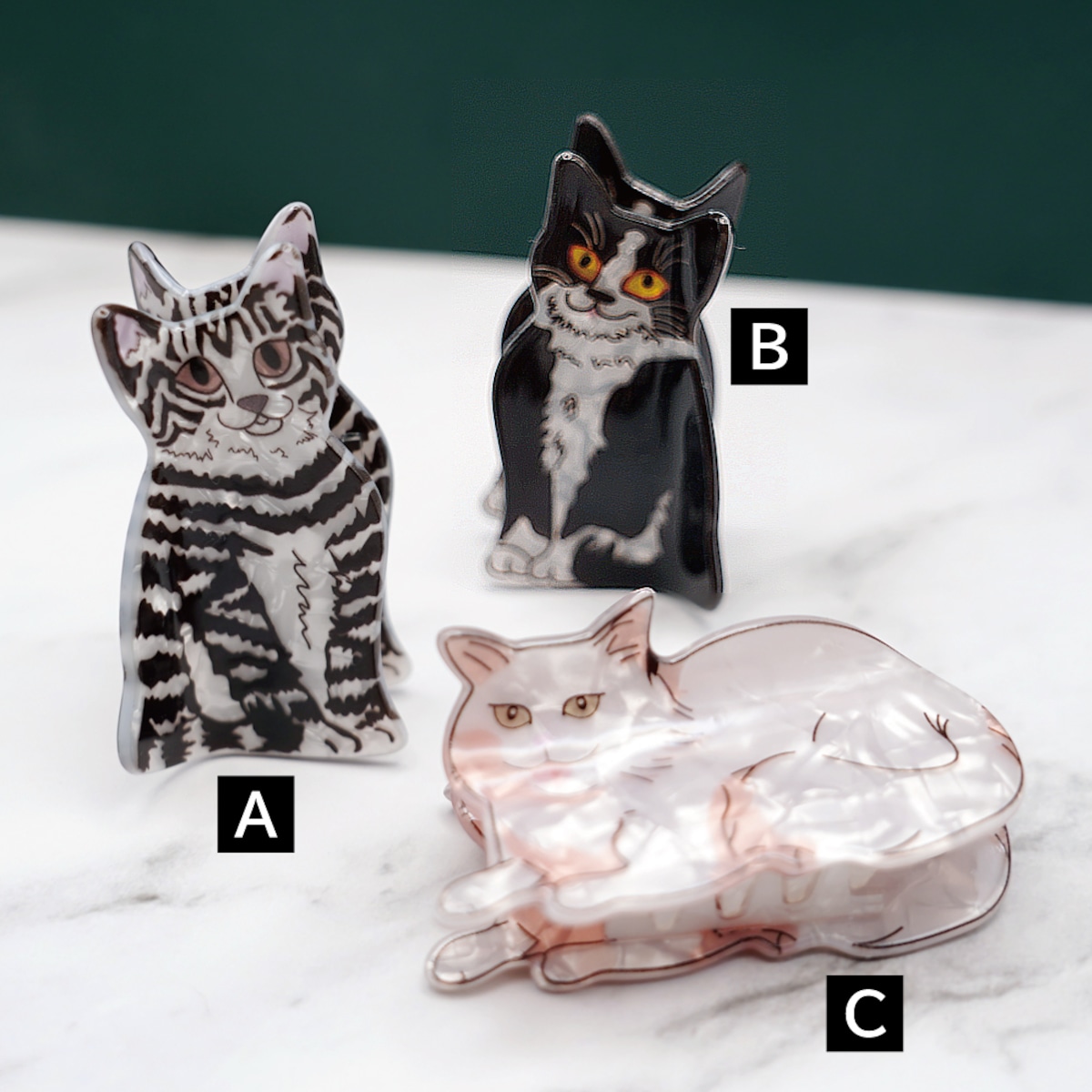 猫ヘアクリップ(CATバンスクリップ) | マスノヤ衣料品店・マスノヤ猫雑貨店