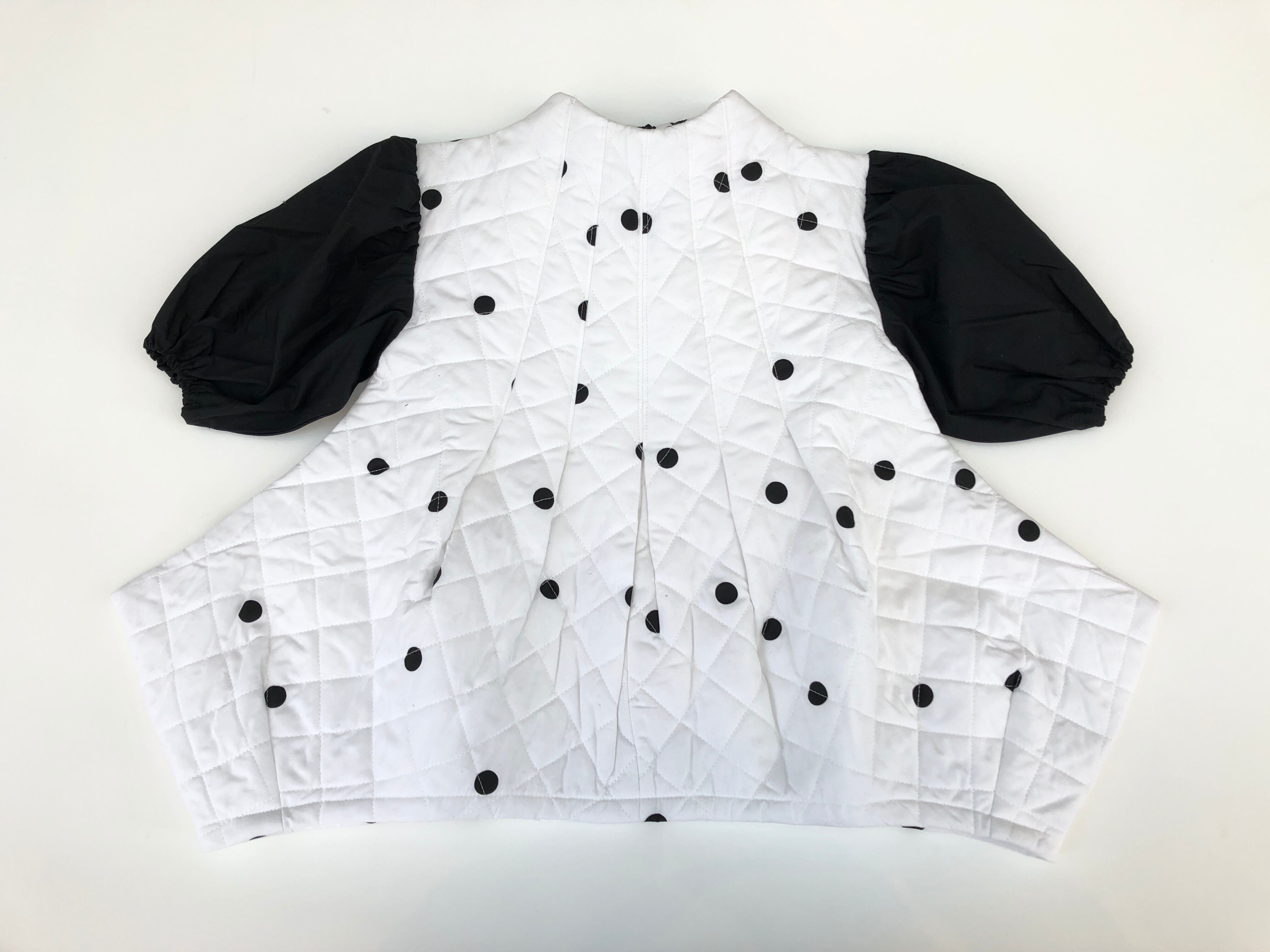 【21AW】フランキーグロウ ( frankygrow )MINORITY QUILTING DRESS［ S / M / L  ］white-blackdots ワンピース | kobito de punch/コビトデパンチ powered by BASE